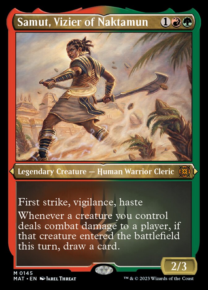 Samut, Vizier of Naktamun (145) Etched - March of the Machine: The Aftermath