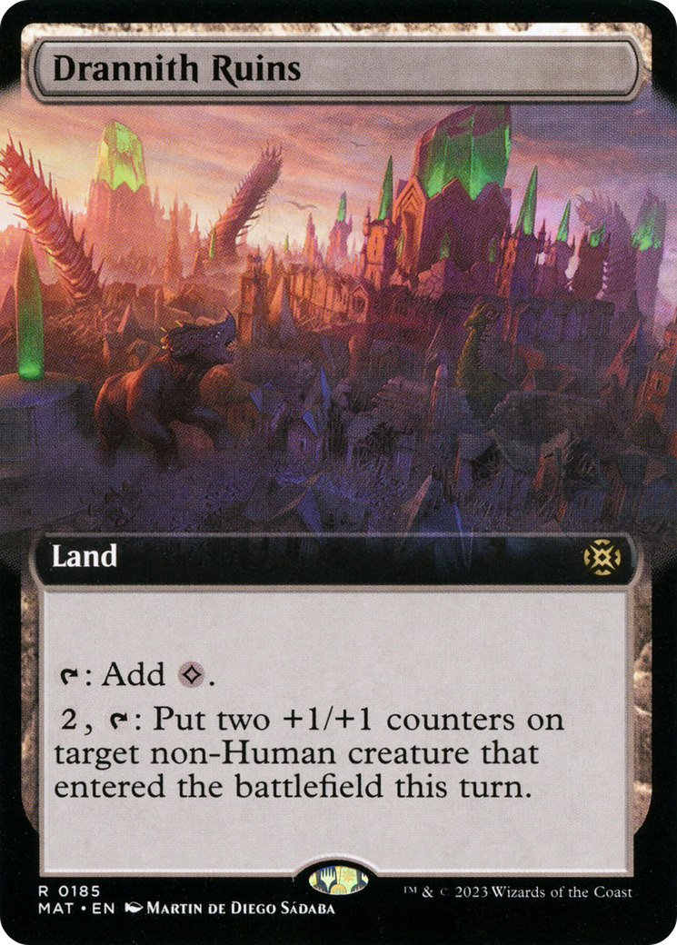 Drannith Ruins (Extended Art) (185) Foil - March of the Machine: The Aftermath