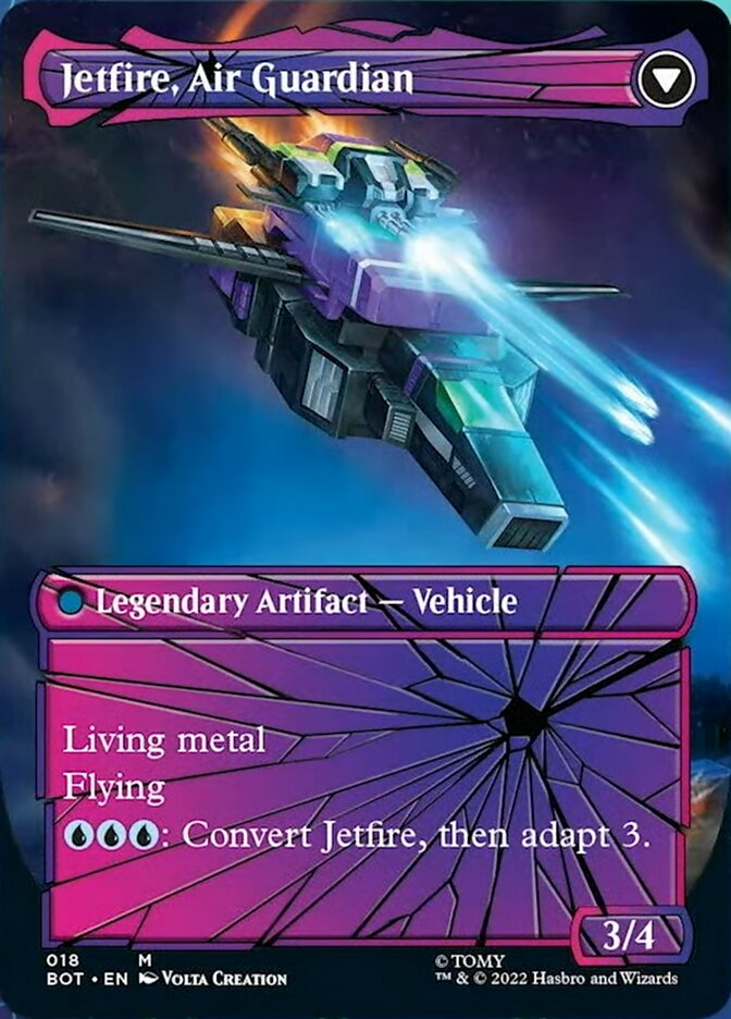 Jetfire, Ingenious Scientist // Jetfire, Air Guardian (Shattered Glass) (018) Foil - Transformers