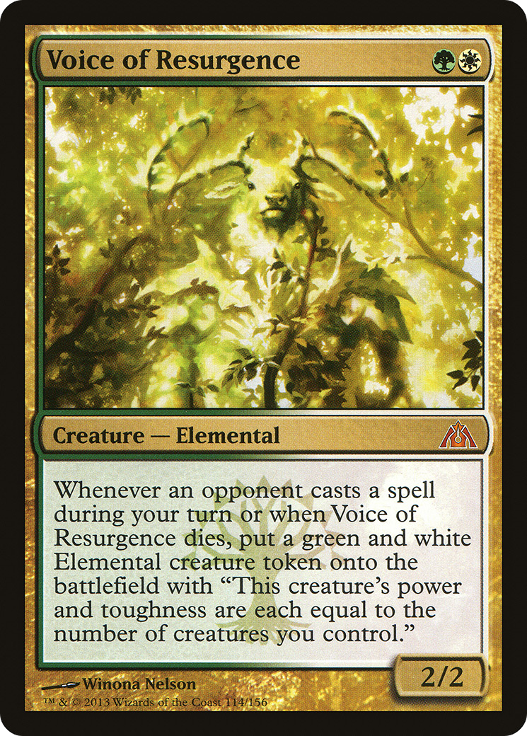 Voice of Resurgence (114) Foil - Dragon's Maze