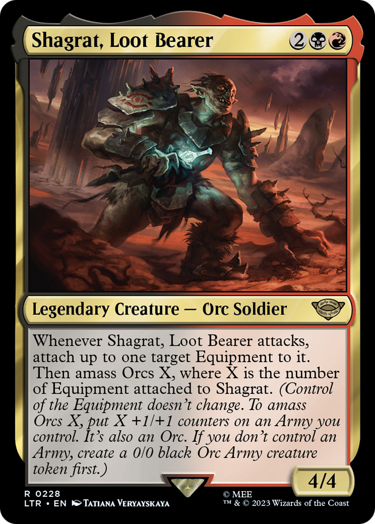 Shagrat, Loot Bearer (228) Foil - The Lord of the Rings: Tales of Middle-earth