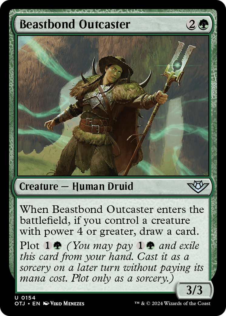 Beastbond Outcaster (154) Foil - Outlaws of Thunder Junction