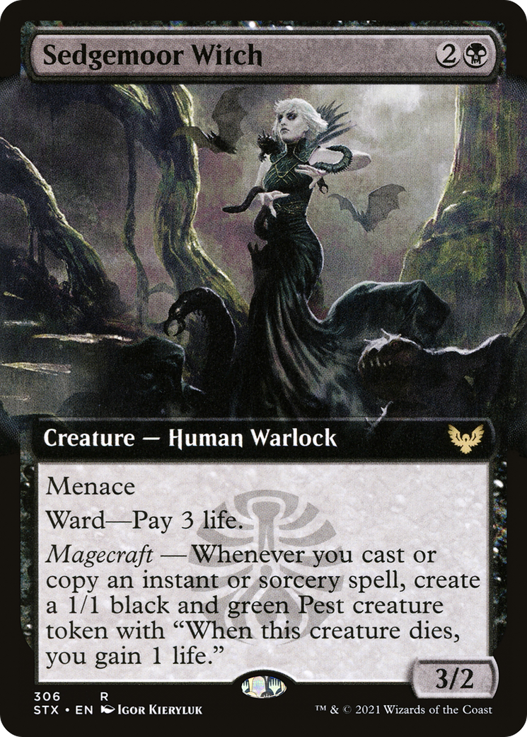 Sedgemoor Witch (Extended Art) (306) Foil - Strixhaven: School of Mages
