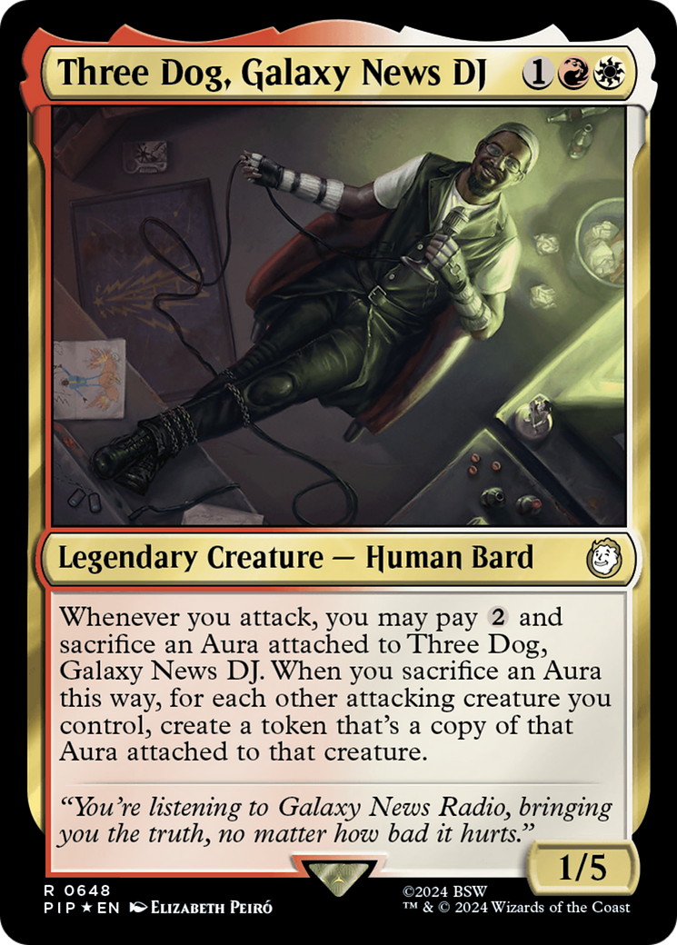 Three Dog, Galaxy News DJ (648) Surge Foil - Fallout