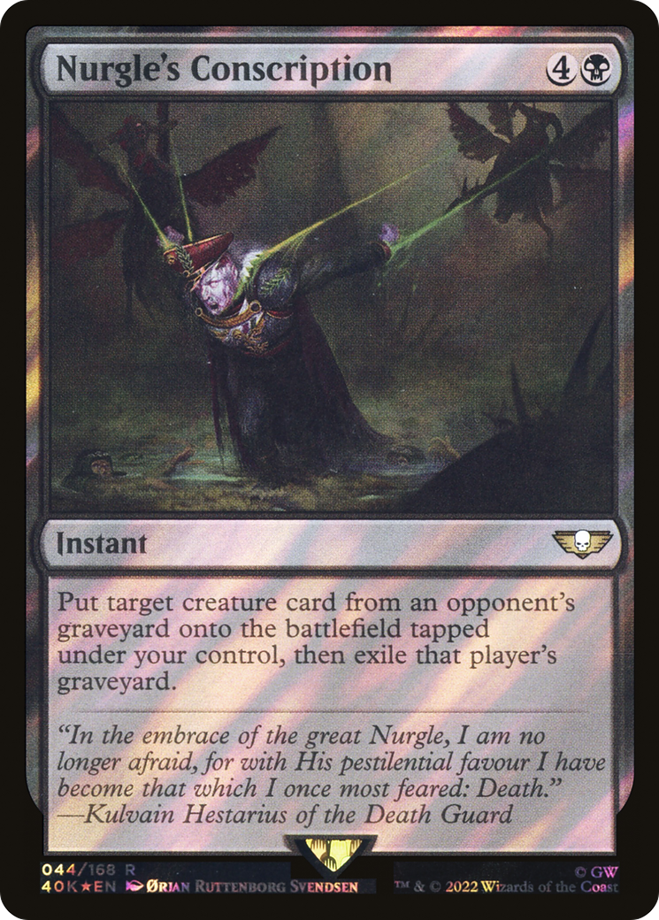 Nurgle's Conscription (044) Surge Foil - Warhammer 40,000 Commander