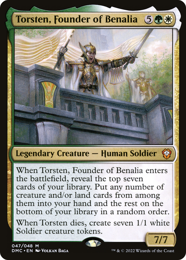 Torsten, Founder of Benalia (047) Foil - Dominaria United Commander