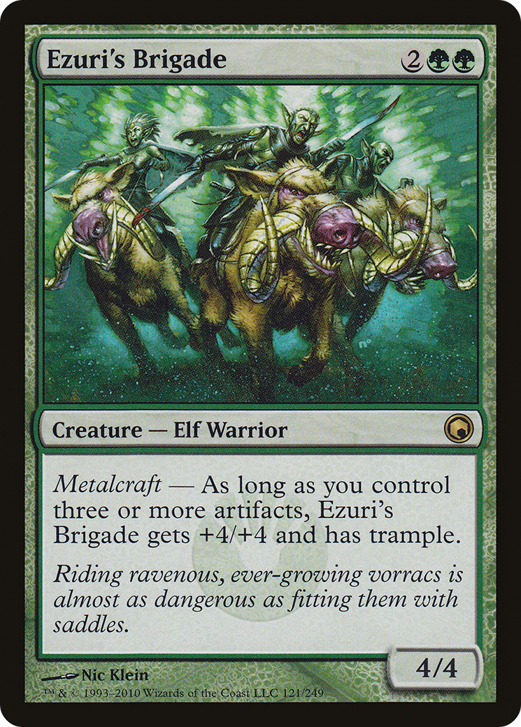 Ezuri's Brigade (121) Foil - Scars of Mirrodin