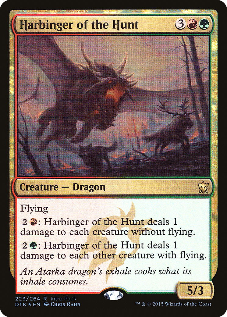Harbinger of the Hunt (223) Foil - Dragons of Tarkir Promos