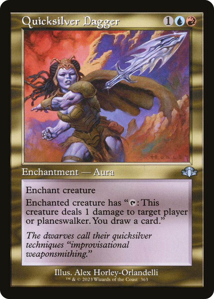Quicksilver Dagger (Retro) (363) Foil - Dominaria Remastered