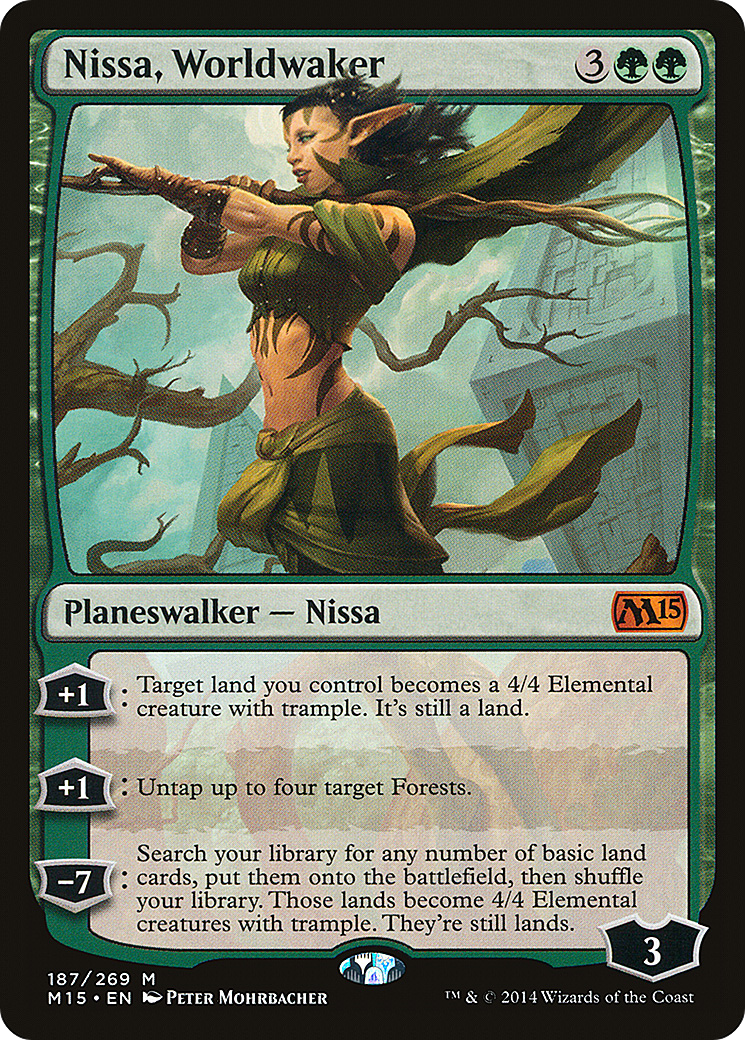 Nissa, Worldwaker (187) - Magic 2015