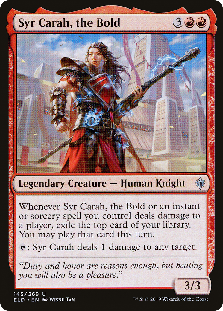 Syr Carah, the Bold (145) Foil - Throne of Eldraine