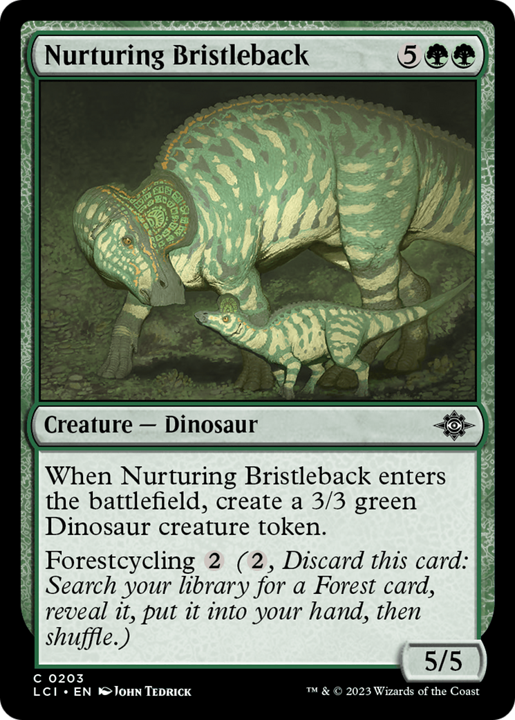 Nurturing Bristleback (203) Foil - The Lost Caverns of Ixalan