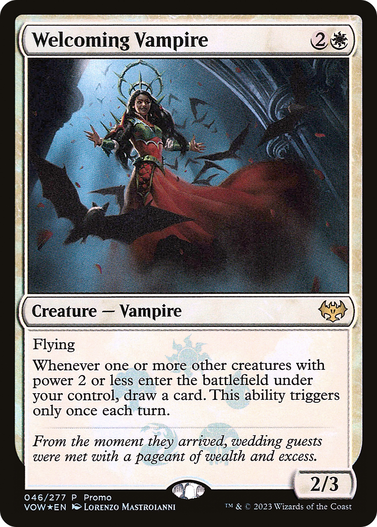 Welcoming Vampire (46★) Foil - Innistrad: Crimson Vow Promos