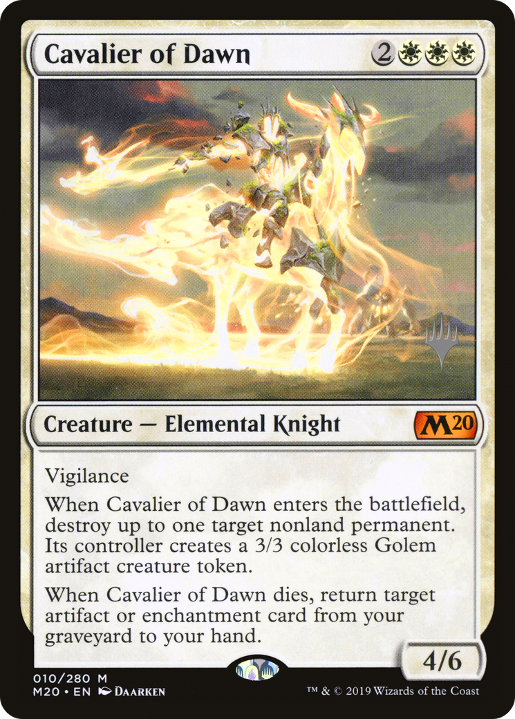 Cavalier of Dawn (010) Foil - Core Set 2020 Promos