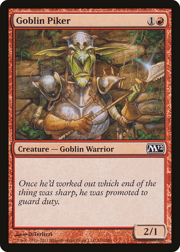 Goblin Piker (141) Foil - Magic 2012