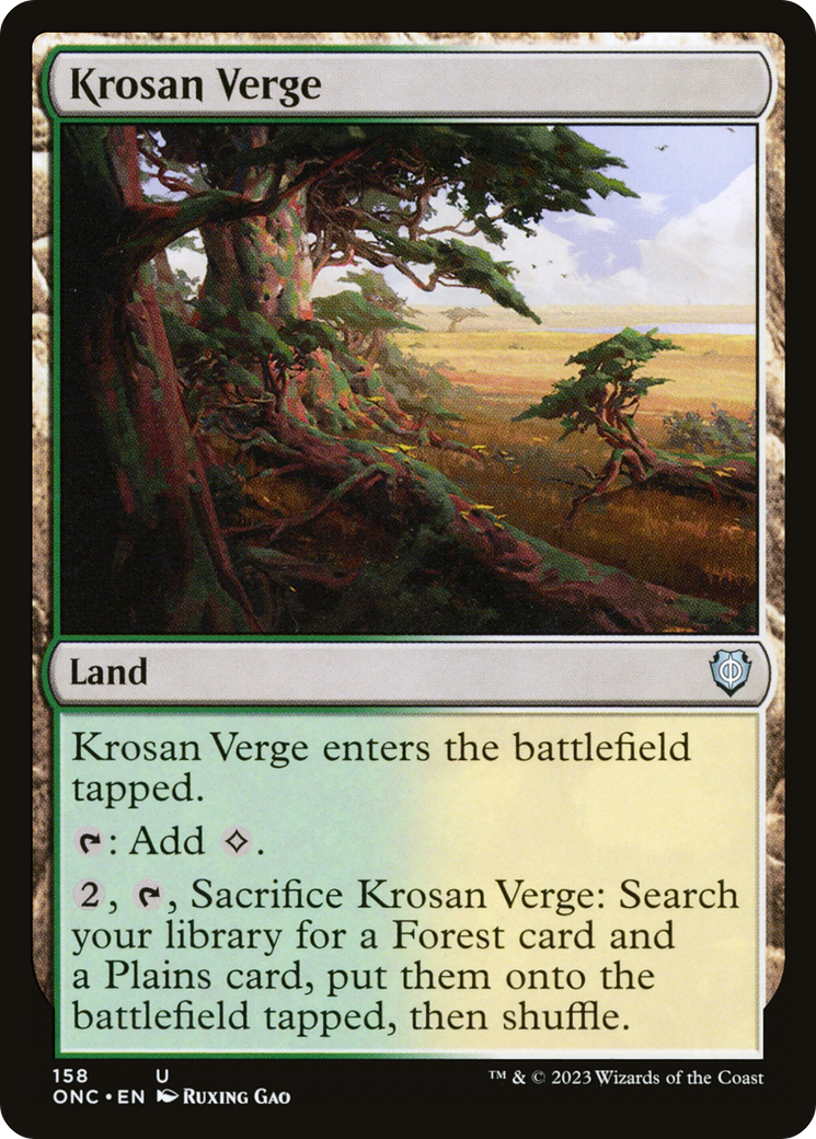 Krosan Verge (158) - Phyrexia: All Will Be One Commander