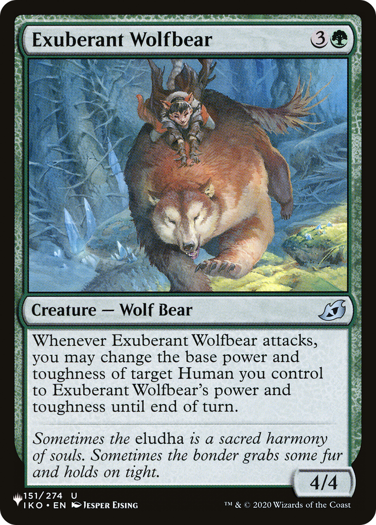 Exuberant Wolfbear (IKO-151) - The List