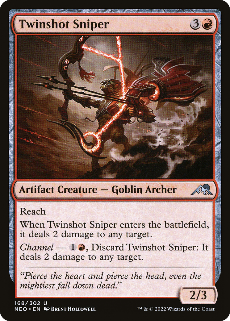 Twinshot Sniper (168) Foil - Kamigawa: Neon Dynasty