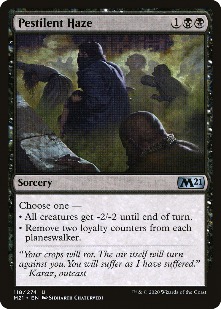 Pestilent Haze (118) Foil - Core Set 2021