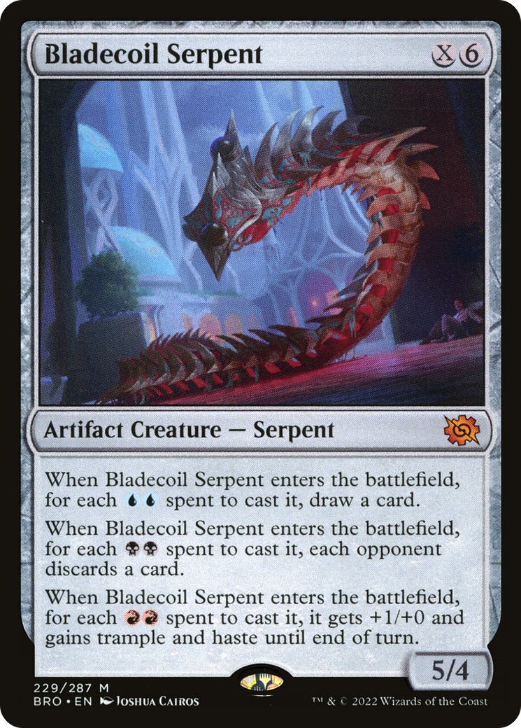 Bladecoil Serpent (229) Foil - The Brothers' War