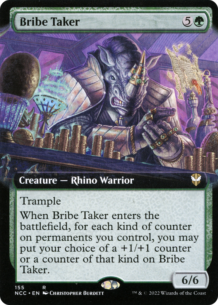 Bribe Taker (Extended Art) (155) - New Capenna Commander