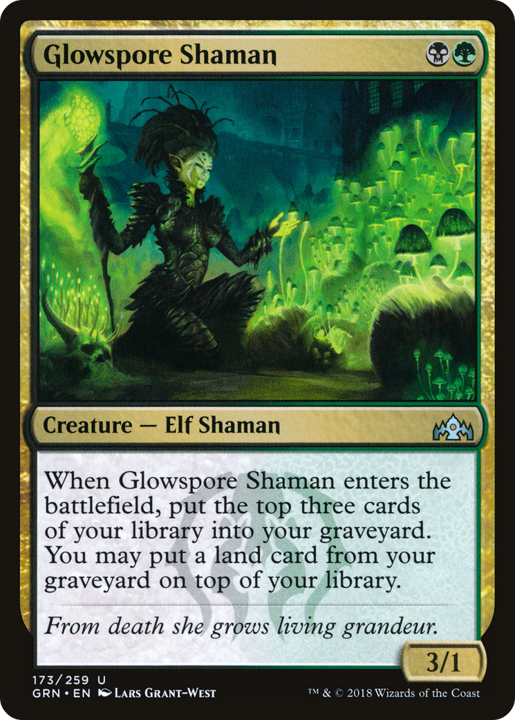 Glowspore Shaman (173) Foil - Guilds of Ravnica