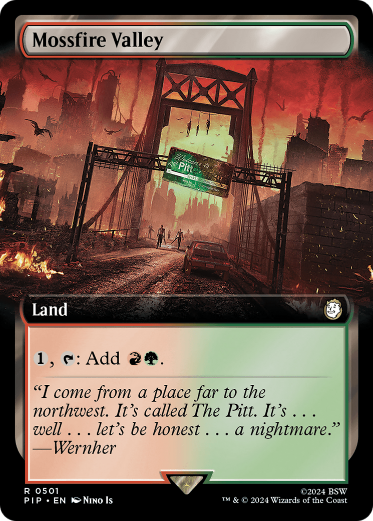 Mossfire Valley (Extended Art) (501) Foil - Fallout