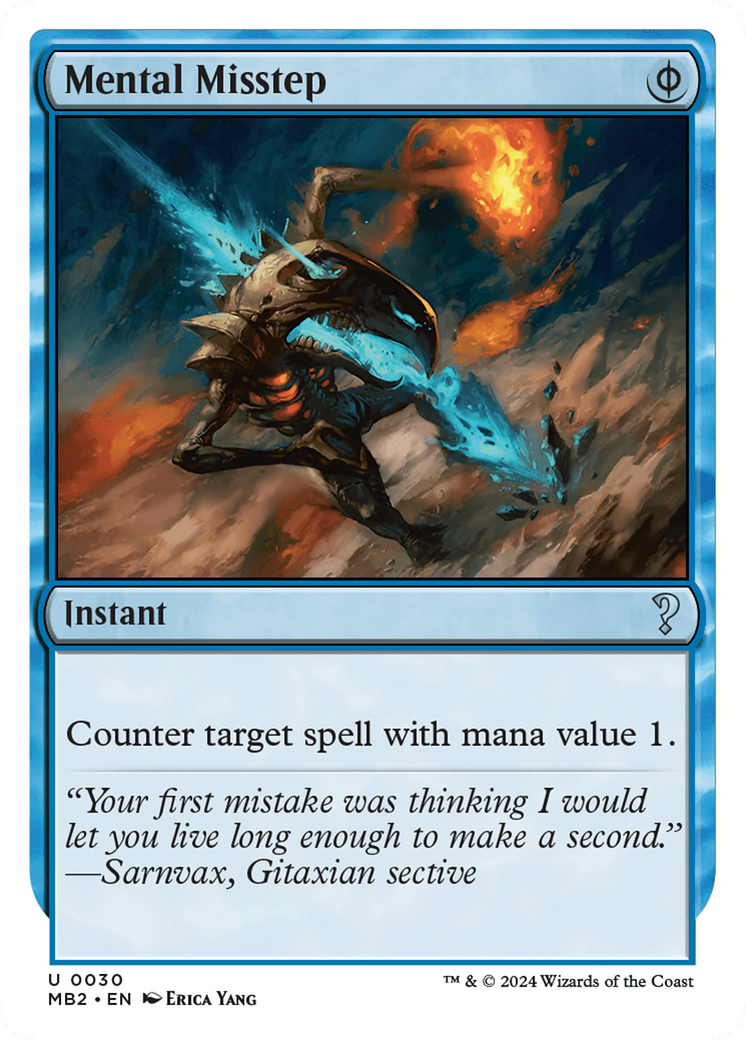 Mental Misstep (White Border) (030) - Mystery Booster 2