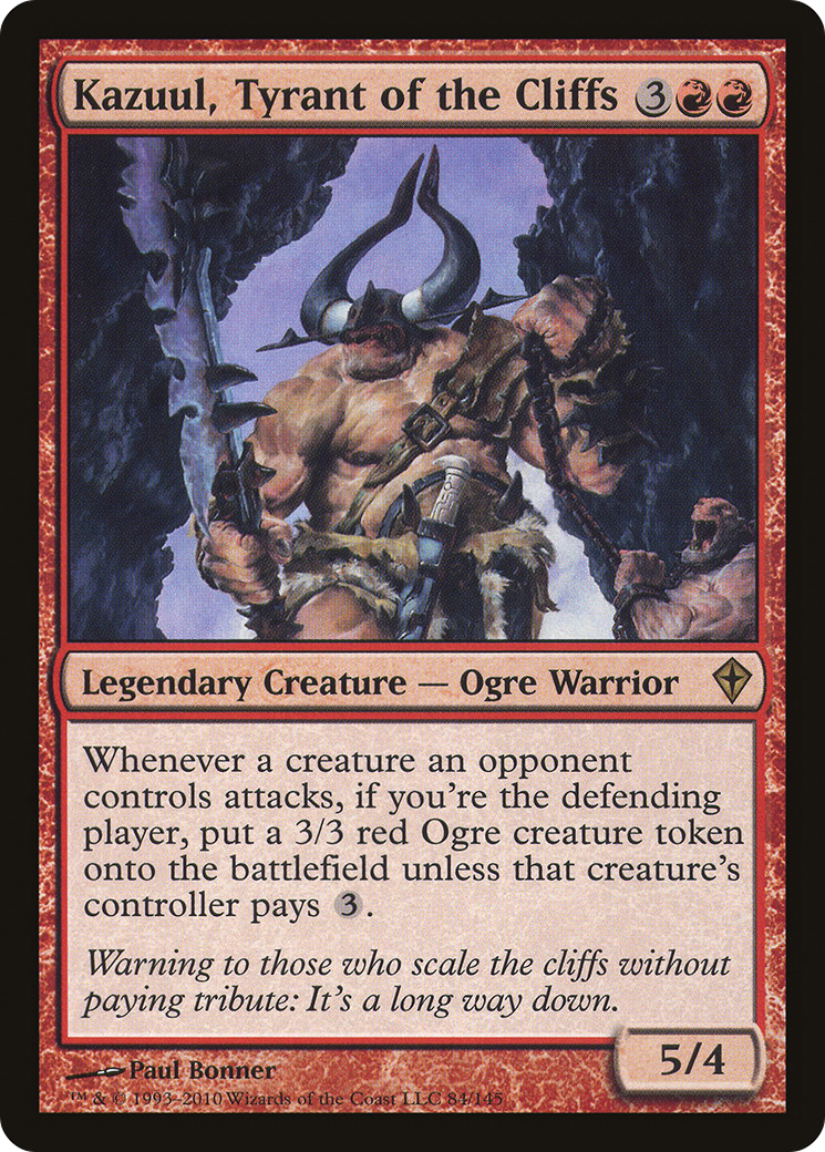 Kazuul, Tyrant of the Cliffs (084) Foil - Worldwake