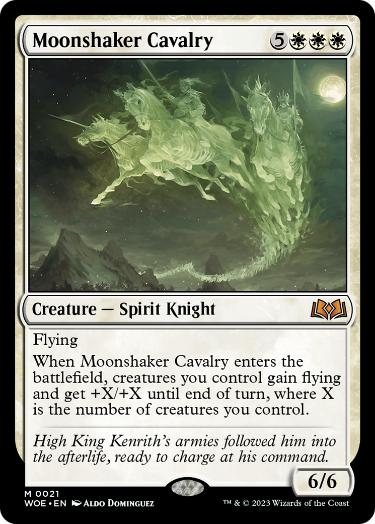 Moonshaker Cavalry (021) - Wilds of Eldraine
