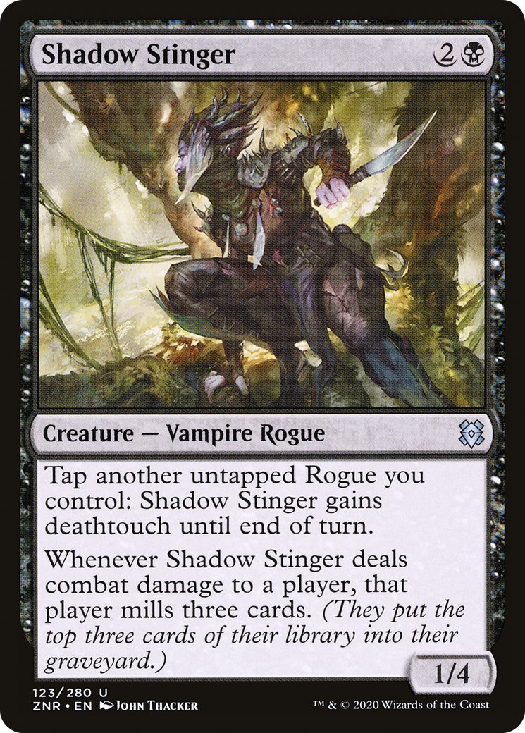 Shadow Stinger (123) Foil - Zendikar Rising