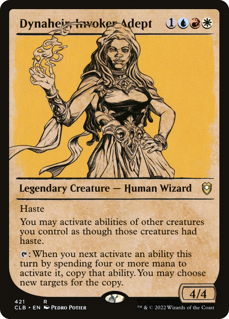 Dynaheir, Invoker Adept (Showcase) (421) - Commander Legends: Battle for Baldur's Gate