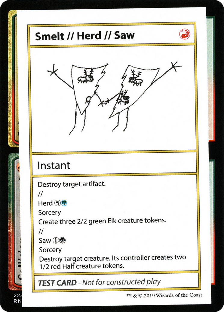 Smelt // Herd // Saw (No PW Symbol) - Mystery Booster Playtest Cards 2021