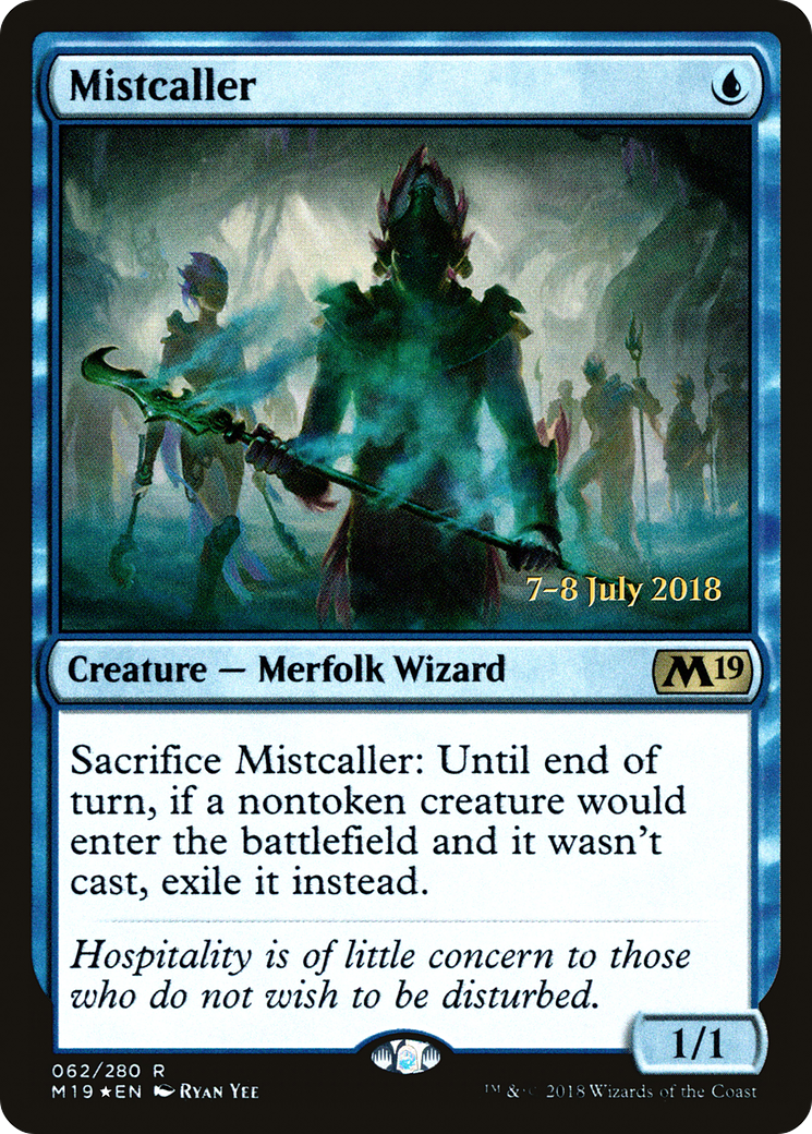 Mistcaller (62s) Foil - Core Set 2019 Promos