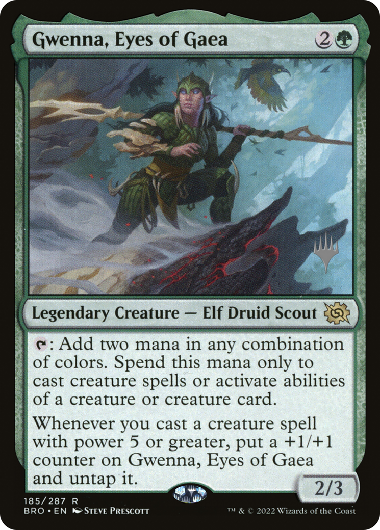 Gwenna, Eyes of Gaea (185p) Foil - The Brothers' War Promos