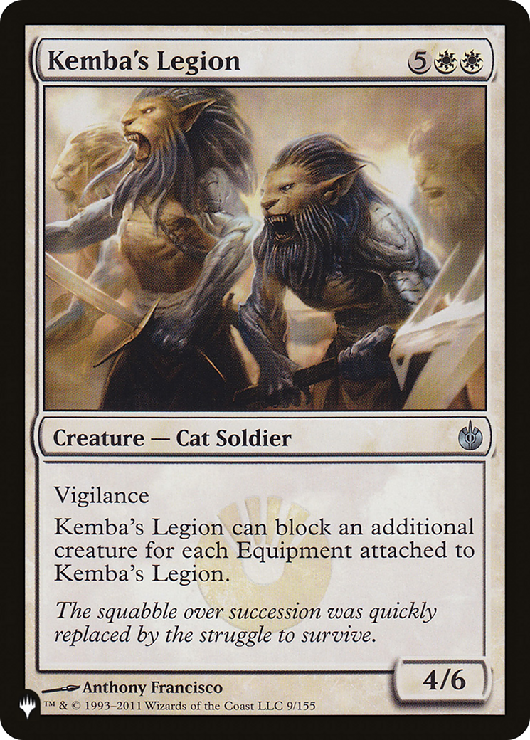 Kemba's Legion (MBS-9) - The List