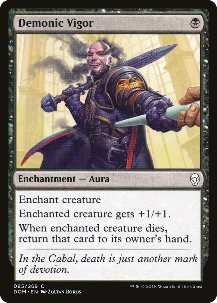 Demonic Vigor (085) Foil - Dominaria