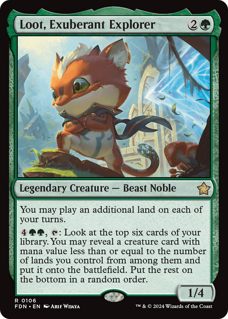 Loot, Exuberant Explorer (106) Foil - Foundations