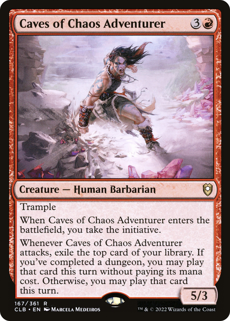 Caves of Chaos Adventurer (167) Foil - Commander Legends: Battle for Baldur's Gate