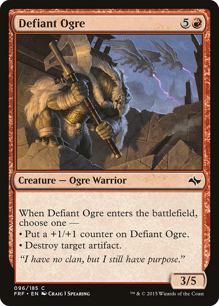 Defiant Ogre (096) - Fate Reforged