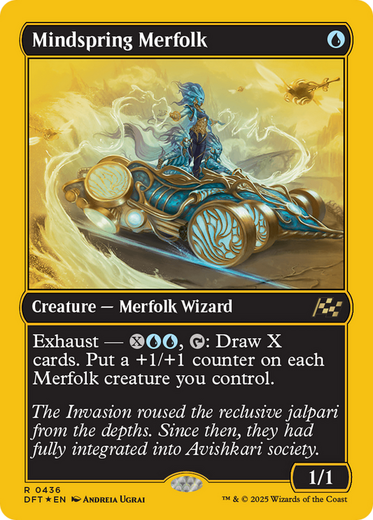 Mindspring Merfolk (First-Place Foil) Foil (436) - Aetherdrift