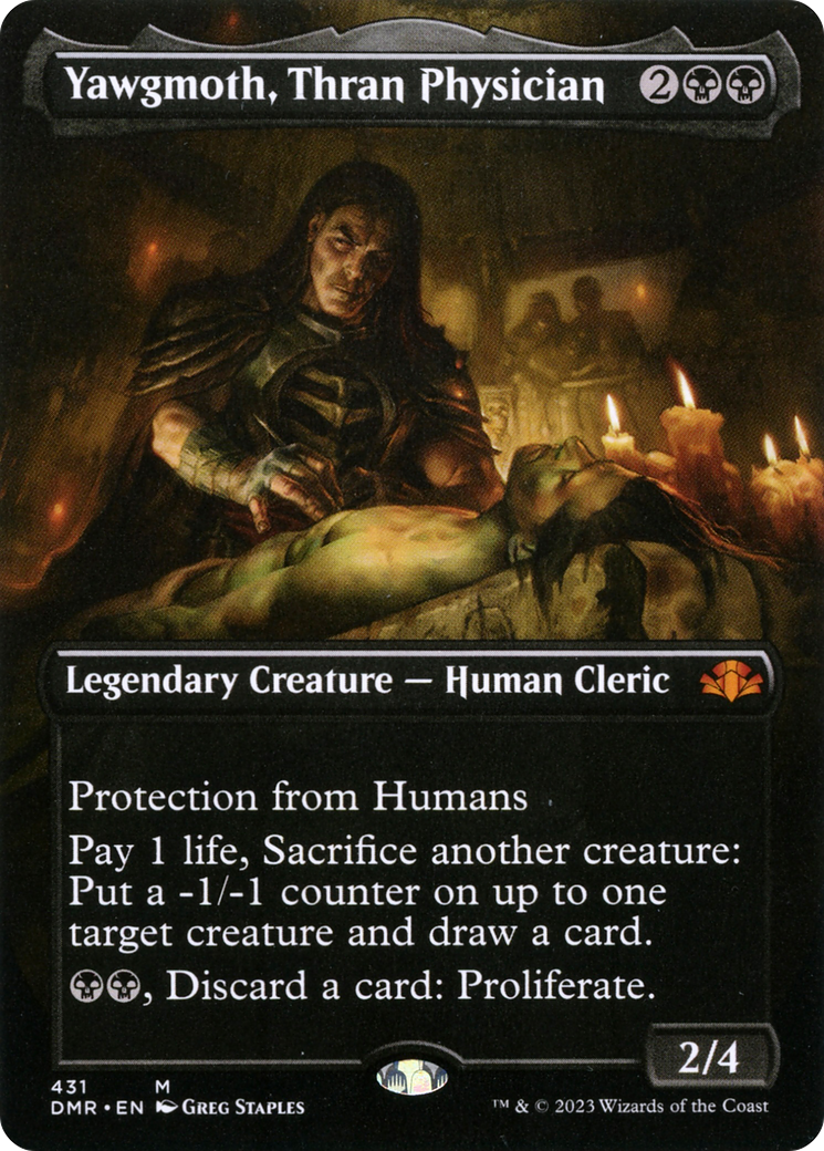 Yawgmoth, Thran Physician (Borderless) (431) Foil - Dominaria Remastered