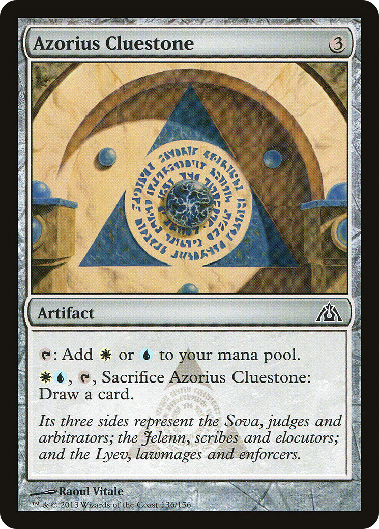 Azorius Cluestone (136) Foil - Dragon's Maze