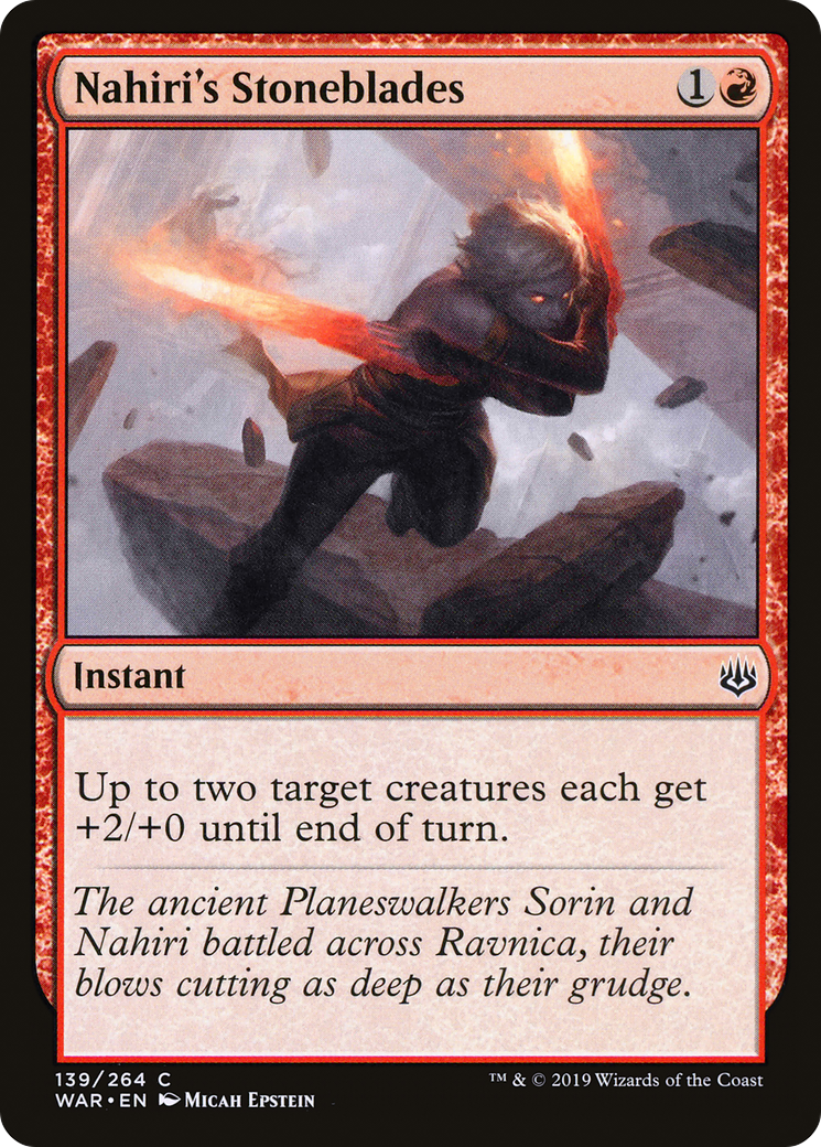 Nahiri's Stoneblades (139) Foil - War of the Spark
