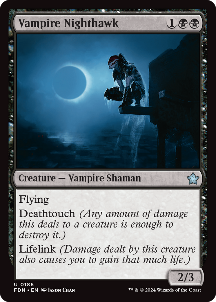 Vampire Nighthawk (186) Foil - Foundations