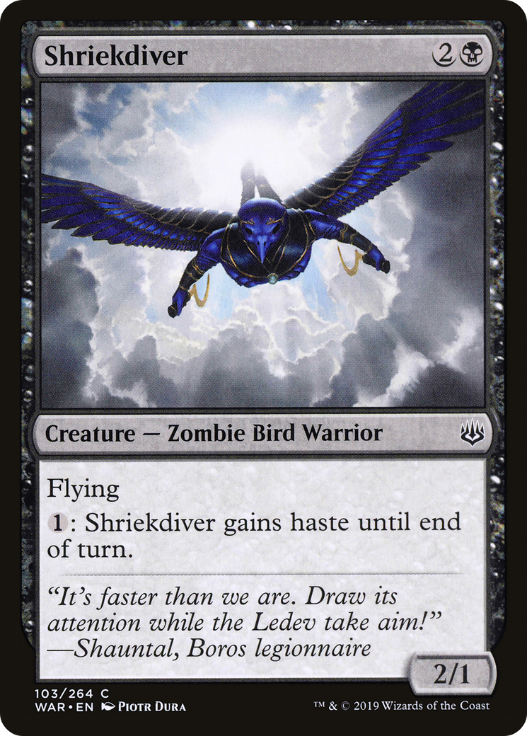 Shriekdiver (103) Foil - War of the Spark