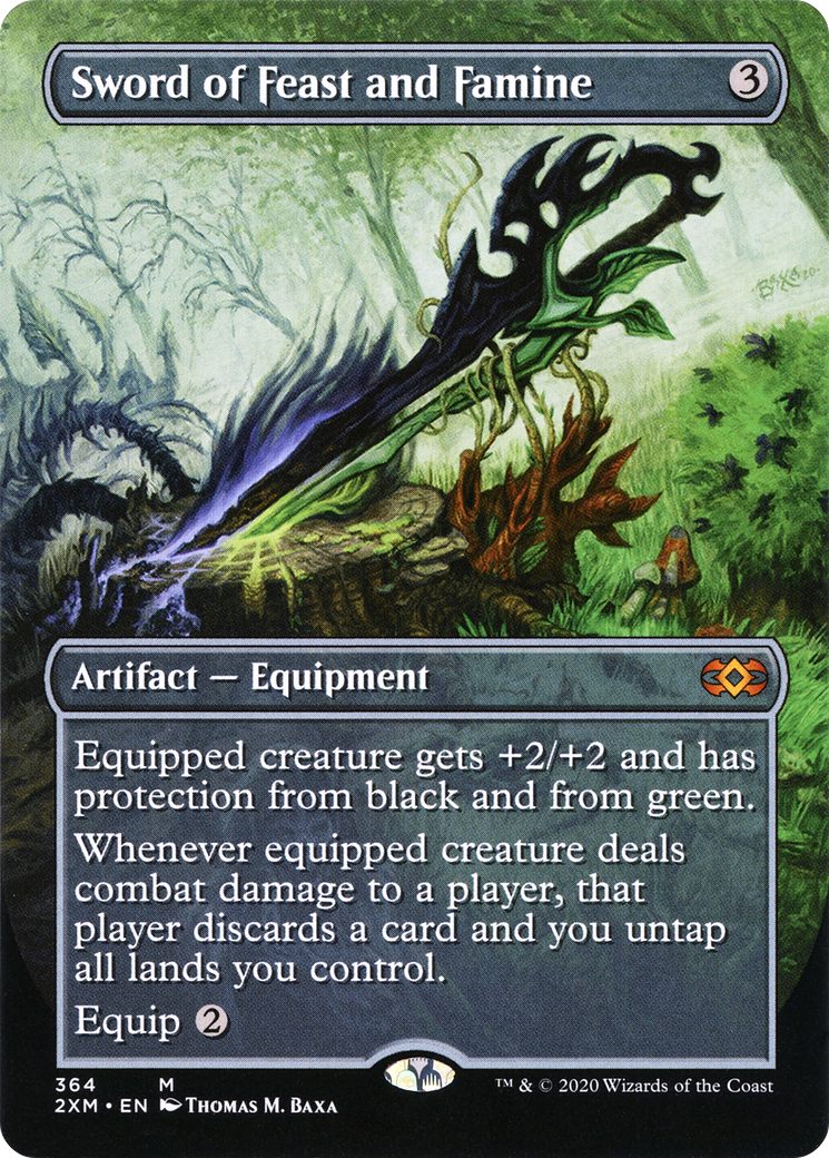 Sword of Feast and Famine (Borderless) (364) - Double Masters