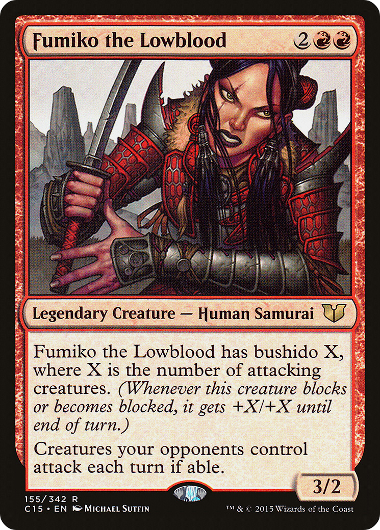 Fumiko the Lowblood (155) - Commander 2015
