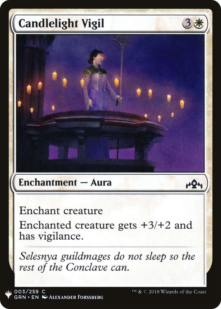 Candlelight Vigil (GRN-3) - The List