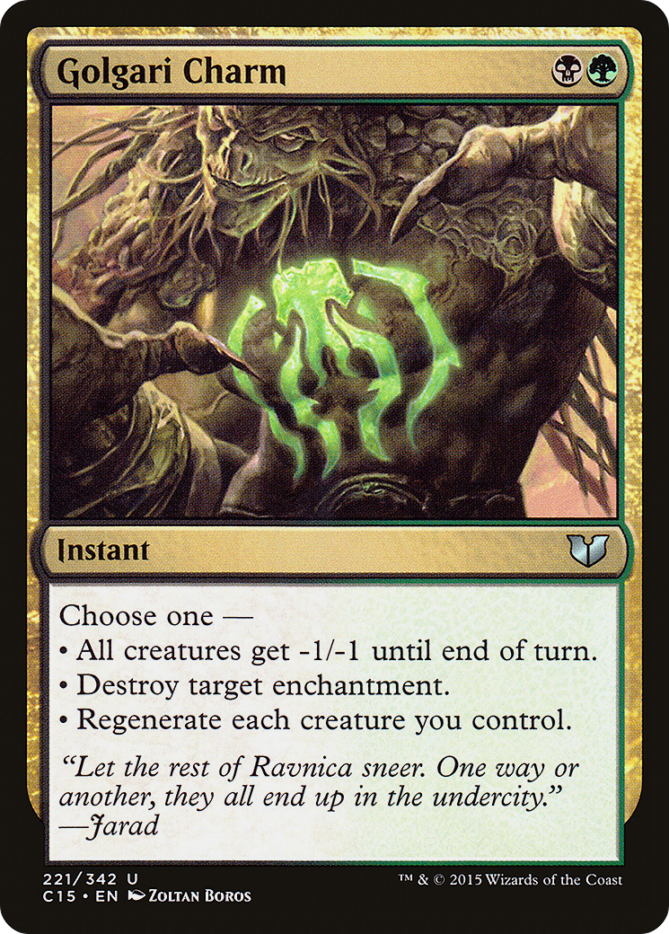 Golgari Charm (221) - Commander 2015